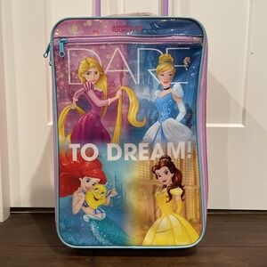 AMERICAN TOURISTER DISNEY Dare To Dream PRINCESS'S Carry On Rolling Luggage